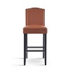 Christopher Knight Home Olaf 30" Contemporary Rubberwood Upholstered Barstools (Set of 2) - 4 of 4