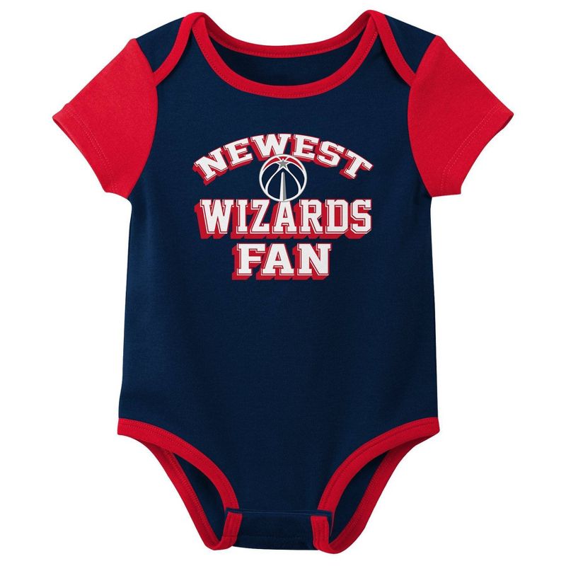 NBA Washington Wizards Infant Boys&#39; 3pk Bodysuit Set, 2 of 5