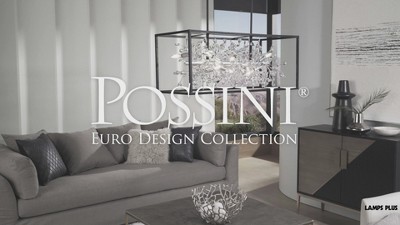 Carrine Contemporary Black Crystal 46" Linear Pendant Chandelier