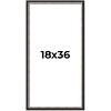PosterPalooza | Panoramic Simple Silver Picture Frame - UV Acrylic, Foam Board Backing, Hanging Hardware - 2 of 4