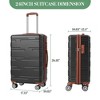 COZONY 24" Expandable Hard-Shell Carry-On Spinner, Lightweight Suitcase with TSA Lock - 2 of 4
