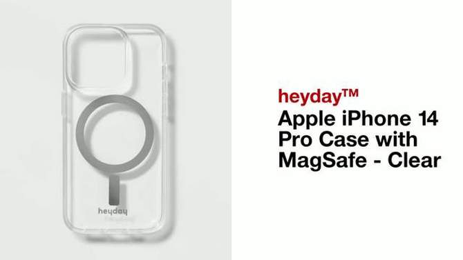 Apple iPhone 14 Pro Case with MagSafe - heyday&#8482; Clear, 2 of 5, play video