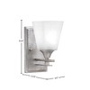 Toltec Lighting Uptowne 1 - Light Sconce in  Aged Silver with 4.5" Square White Muslin Shade - 2 of 2