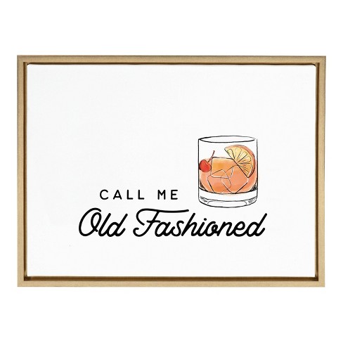 18" X 24" Sylvie Call Me Old Fashioned Framed Canvas By The Creative