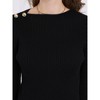 INSPIRE CHIC Women's Spring Fall Pullover Sweater Casual Long Sleeve Ribbed Knitted Blouse - 4 of 4