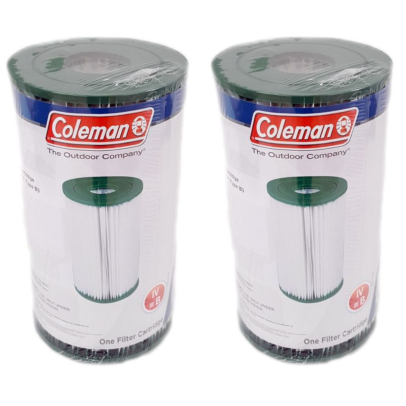 Coleman 90358E Type IV/Type B Swimming Pool Filter Pump Replacement Cartridges for 2,500 Gallons Per Hour Filter Pumps (2 Pack), 1 of 7