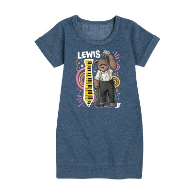 - IF Movie - Lewis Keyboard Graphic Short Sleeve Fleece Dress