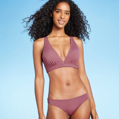 purple bathing suit top