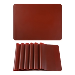 REGALWOVEN Silicone Heat Resistant Wipeable Placemats 16" x 12" 6 Pcs - 1 of 4