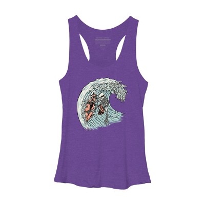 Women's Design By Humans Death Surfer By quilimo Racerback Tank Top