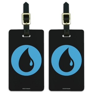 Magic The Gathering Blue Mana Symbol Luggage ID Tags Set of 2 - 1 of 4