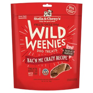 Stella & Chewy's Wild Weenies Pork, Bacon and Beef Flavor Chewy Dog Treats - 3oz - 1 of 4