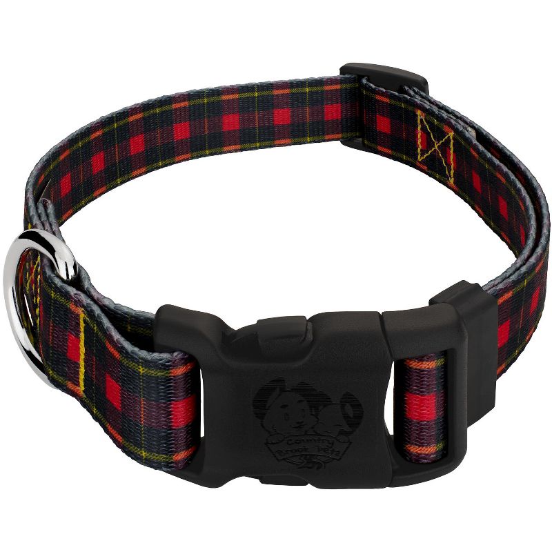 Country Brook Petz Deluxe Buffalo Plaid Dog Collar - Made in The U.S.A., 1 of 6