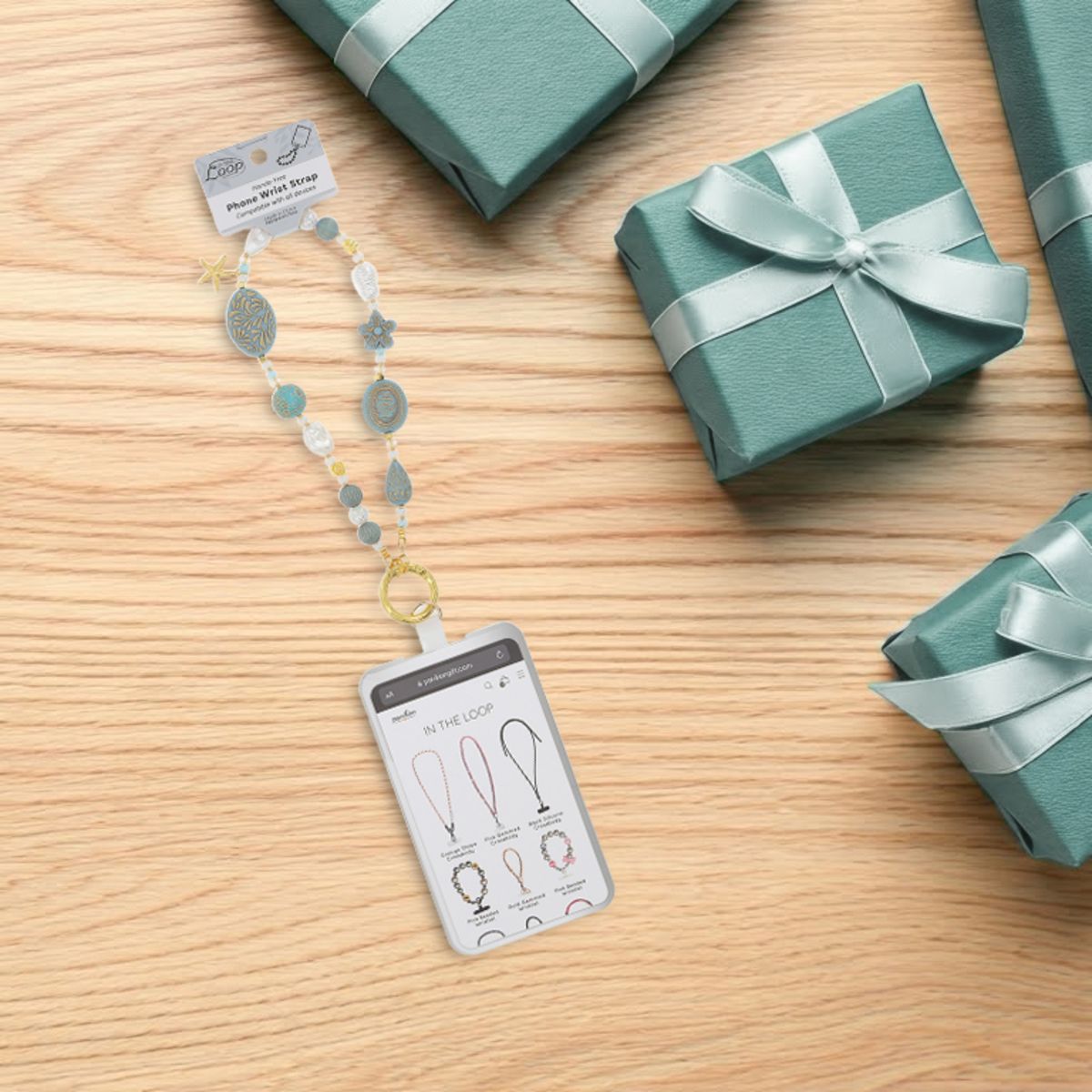 Pavilion Gift Company - Beach - Beaded Hands-Free Wrist Strap - Cell Phone Accessories - thumbnail 4