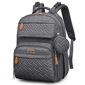 BabbleRoo Diaper Bag Backpack - Travel Backpack, Baby Diaper Bag with Changing Pad & Accessories - 1 of 4