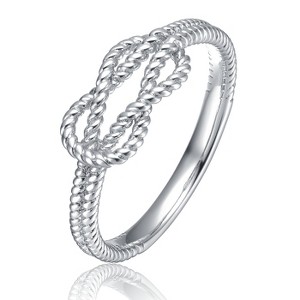 Rope Knot Ring. A Timeless Symbol of Unity and Elegance with an Intricate Twisted Design, Perfect for Everyday Wear or Special Occasions - 1 of 3