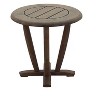Courtyard Casual Avalon FSC Teak 3 pc Seating Set  Includes:  Two Club Chairs and One Round End Table - 4 of 4