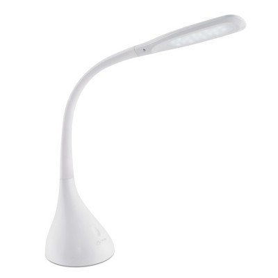 23" White Adjustable LED Desk Lamp with Touch Sensor