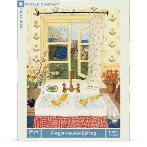 New York Puzzle Company Forget-me-not Spring 1000 Piece Puzzle - 1 of 4