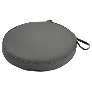 15" x 15" x 2" Montlake Fadesafe Round Patio Dining Seat Cushion Set: Water-Resistant, Zippered - Classic Accessories - 1 of 4