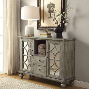 Velika Accent Table Weathered Gray - Acme Furniture