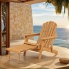 Whisen Oversized Wooden Adirondack Chair with Pre-Assembled Back - 2 of 4