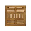 NAYSAYE Patio End Table Transitional Acacia Wood Side Table for Small Outdoor Spaces, Beige, 20"*20"*15.75" - 4 of 4