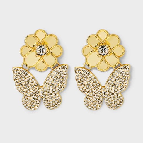 Target butterfly deals earrings