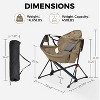 Ainfox Patio Hammock Chair Patio Camping Chair Patio Swing Chair Without Footrest For Indoor Outdoor - 2 of 4