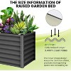 coucheta 6x3x1FT Planter Raised Beds , Upgraded-Quality Raised Bed with Open Base and Safe Edge, Outdoor Planter for Flowers and Plants - 4 of 4