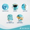 Ostrich Deluxe 3N1 Lightweight Lawn Beach Reclining Lounge Chair with Footrest, Outdoor Furniture for Patio, Balcony, Backyard, or Porch, Aqua - 3 of 4