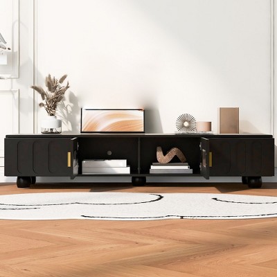 Modern TV Stand for TVs up to 80 Inches, Entertainment Center with Drawers and Cabinet,TV Storage Cabinet, Media Console Table for Living room