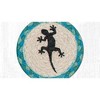 Earth Rugs Gecko Decorative Coaster – Rustic Tropical Farmhouse 5"x5" Drink Mat - 2 of 3