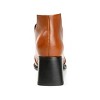 Journee Signature Womens Genuine Leather Stylla Square Toe Stacked Ankle Booties - 3 of 4