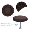 Unique Bargains Non-slip Washable Elastic Round Bar Stool Seat Cushions 2 Pcs - 3 of 4