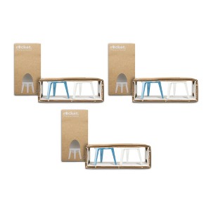 Brainstream Rocket Tripod Egg Cup (Blue and White) (3-Pack) - 1 of 3