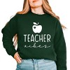 Simply Sage Market Teacher Vibes Cursive Apple Sweatshirt - 2 of 4