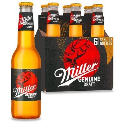 Miller Genuine Draft Beer - 6pk/12 fl oz Bottles