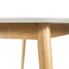 PAGED Extendable Dining Table Foldable Kitchen Table with Steel Legs, 39.8-63.2" Living Room Table for 4/6 Person, Space Saving - 3 of 4