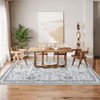 Area Rug, Washable Rugs for Living Room, Oriental Vintage Carpet, Soft Faux Wool Rugs for Bedroom, Non Slip Stain Resistant Kitchen Rug, Accent Rug - 3 of 4