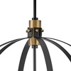 Lark Cirque 4 - Light Chandelier in  Black/Lacquered Brass - 3 of 4