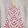 Boys' - Instant Message - Christmas Candy Cane Tree Graphic Long Sleeve Fleece Sweatshirt - 2 of 4