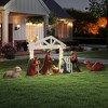 Sandinrayli Outdoor Lighted Nativity Set with 20 LED Lights, Holiday Yard Lawn Christmas Garden Decoration - 2 of 4