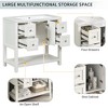 36 Inch Bathroom Vanity with Undermount Sink, Solid Wood Frame Free Standing Cabinet with 4 Drawers and 2 Soft Closing Doors - 2 of 4
