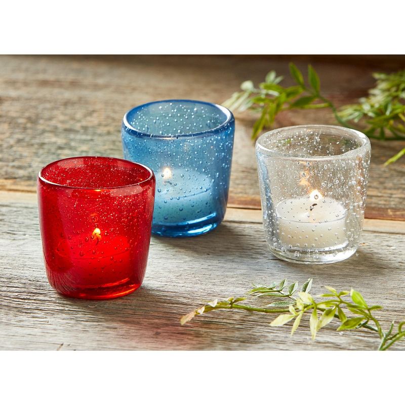 tag Paint Box Blown Glass Tealight Holder, 2 of 4