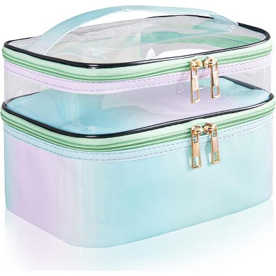 Paaaawaters Travel Makeup Bag Cosmetic Bag Makeup Bags for Women Cosmetics Cases Portable Waterproof Foldable