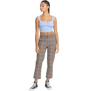 Volcom Womens Frochickie Plaid Casual Trouser Pants - 1 of 1