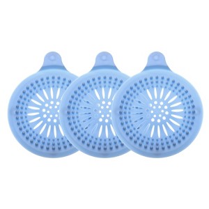 Unique Bargains Silicone Flexible Washable with Suction Cups Tub Drain Stopper 3 Pcs - 1 of 3