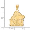 Black Bow Jewelry 10k Yellow Gold Northern Illinois Huskies NCAA Large Pendant - 2 of 3