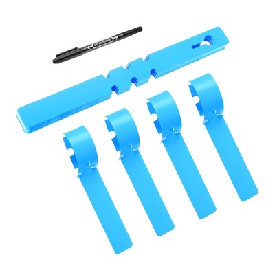 Unique Bargains PVC Waterproof Adjustable Garden Plant Labels 50 Pcs
